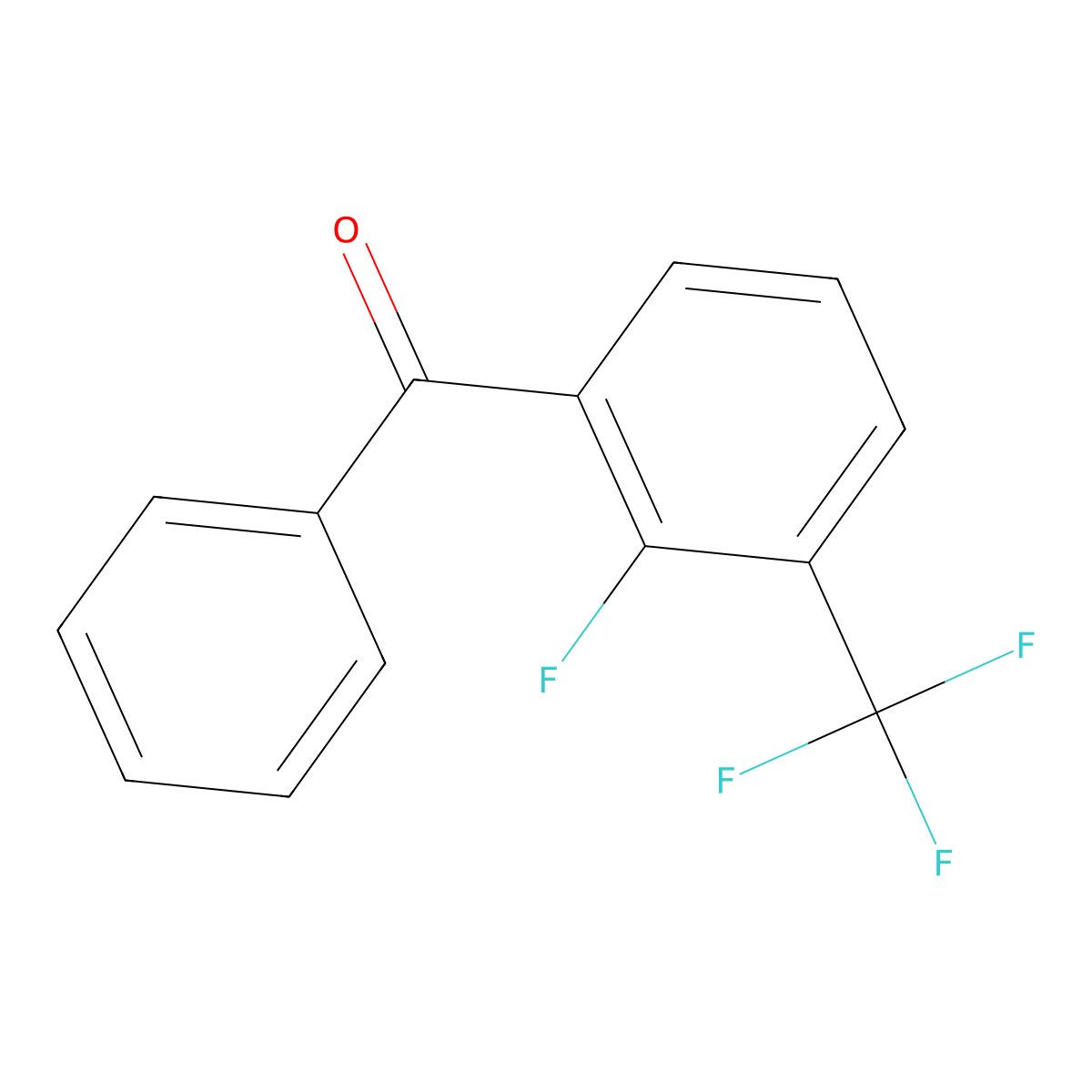 2-Fluoro-3-(trifluoromethyl)benzophenone molecular structure, CAS 207853-70-1