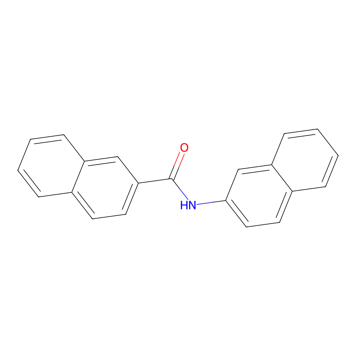 N-(naphthalen-2-yl)naphthalene-2-carboxamide molecular structure, CAS 207868-30-2