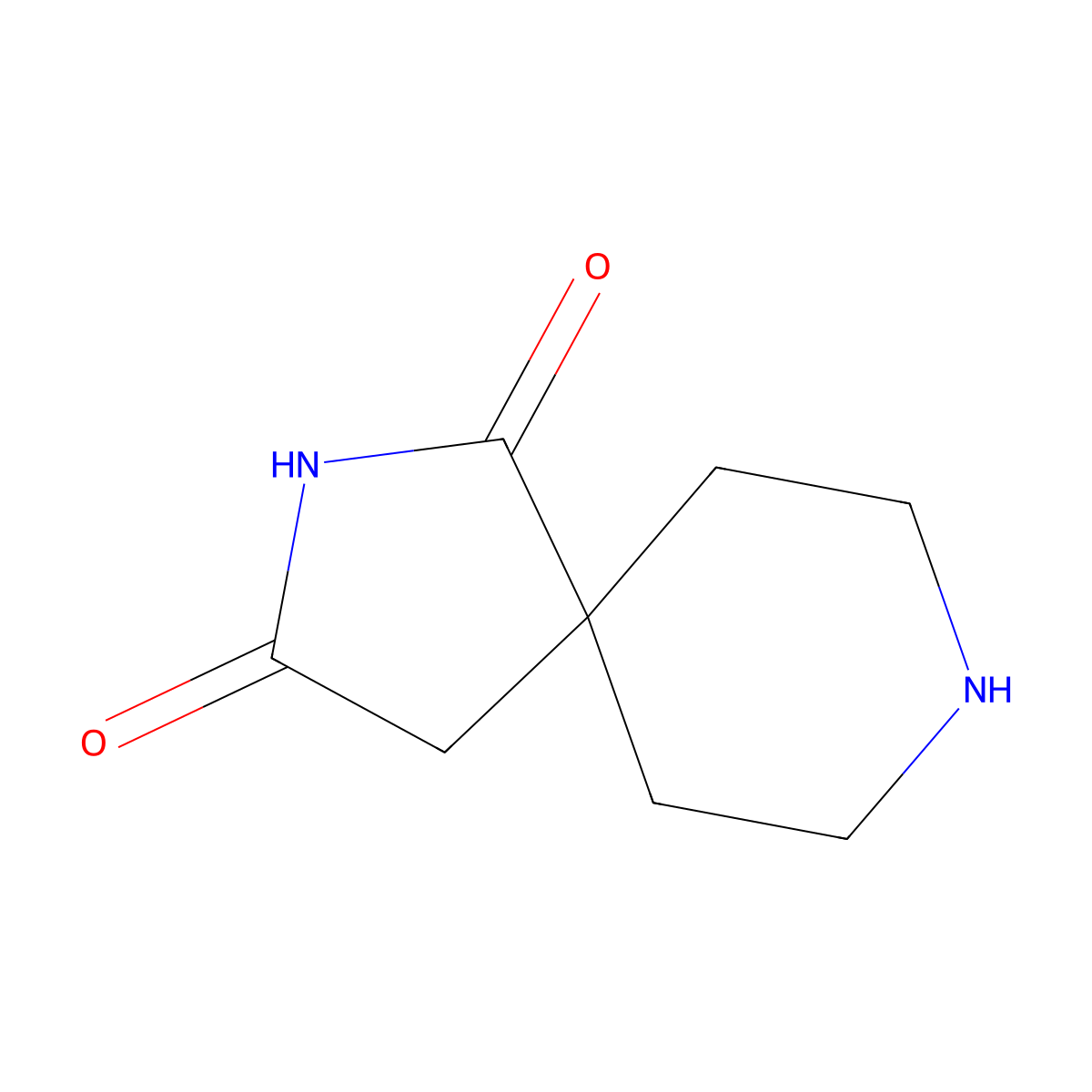 2,8-Diazaspiro[4.5]decane-1,3-dione molecular structure, CAS 2079-25-6