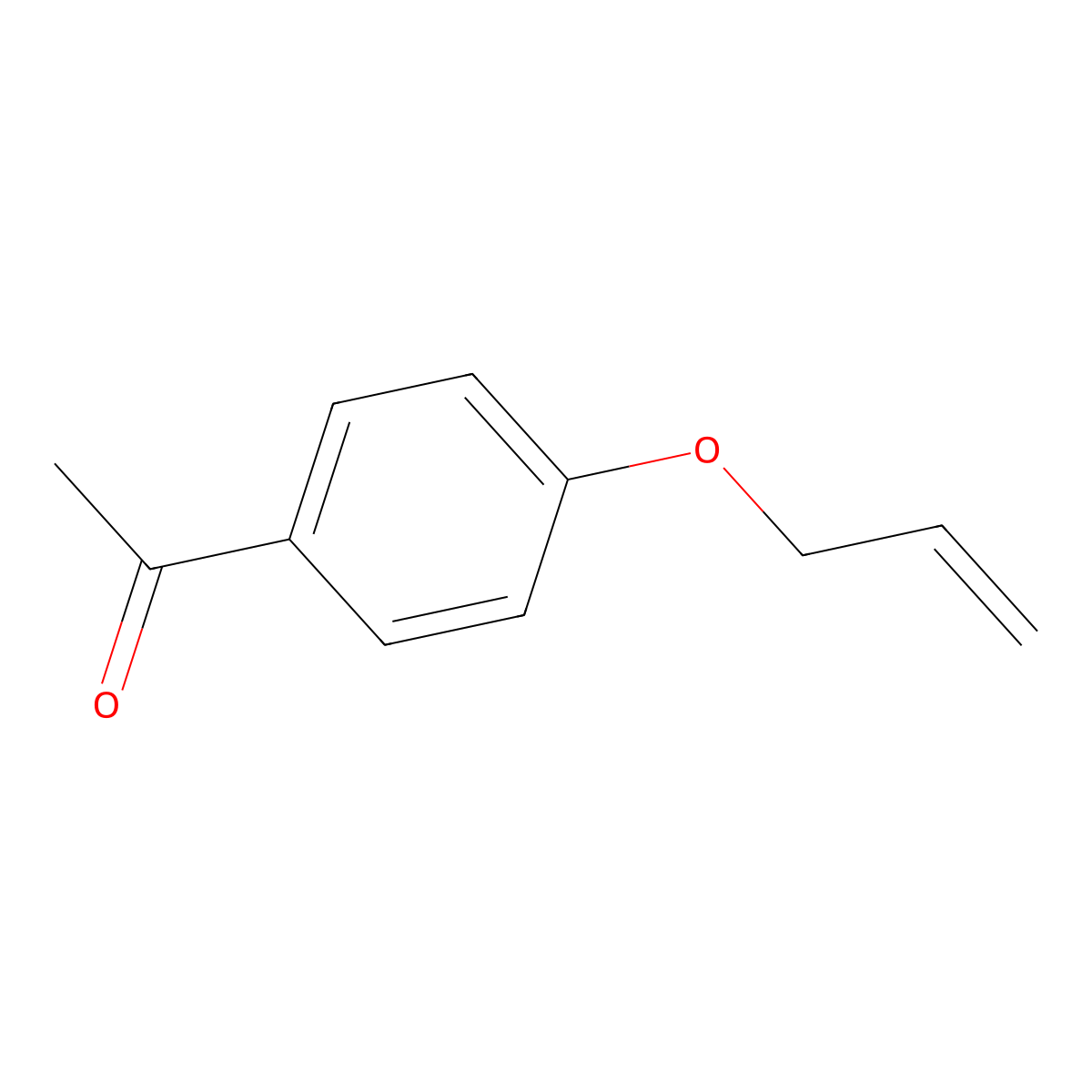 1-(4-(2-Propen-1-yloxy)phenyl)ethanone molecular structure, CAS 2079-53-0
