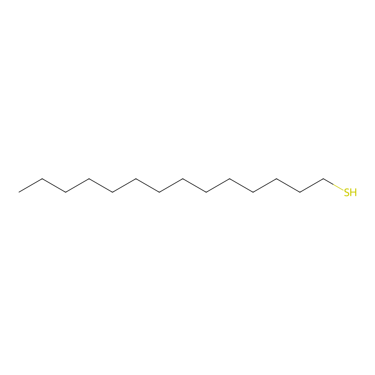 1-Tetradecanethiol molecular structure, CAS 2079-95-0