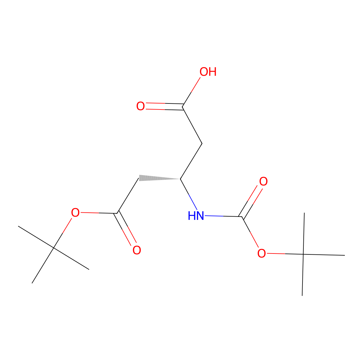 (S)-5-(tert-Butoxy)-3-((tert-Butoxycarbonyl)amino)-5-oxopentanoic acid molecular structure, CAS 2079071-72-8