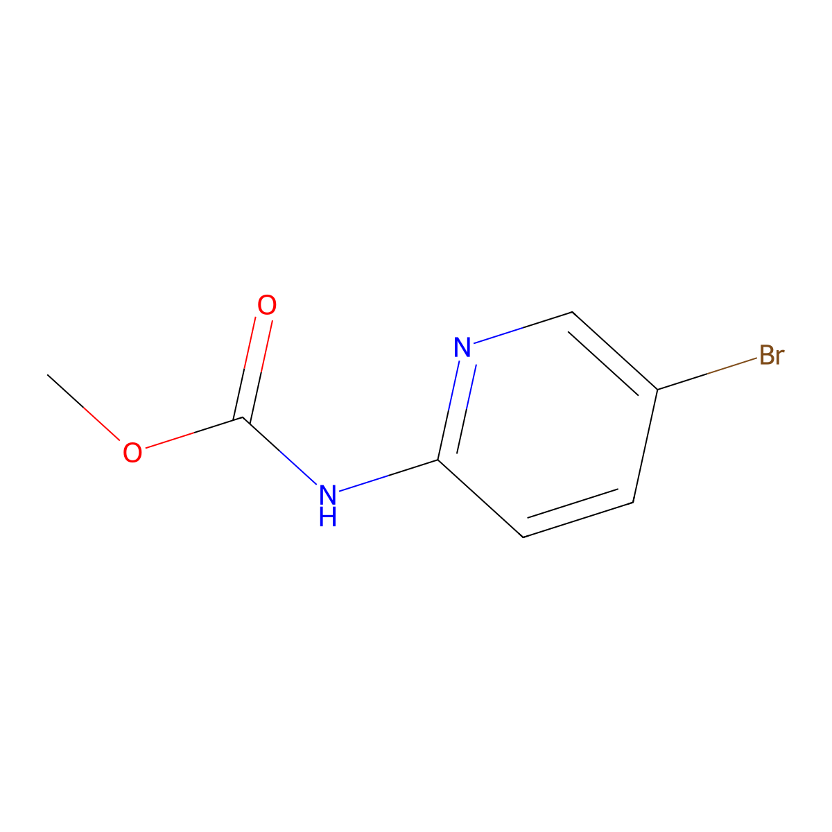 Methyl (5-bromopyridin-2-yl)carbamate molecular structure, CAS 207922-56-3