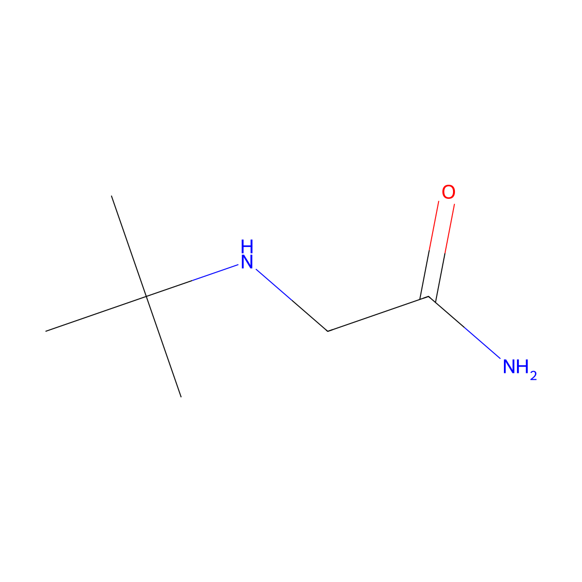 2-(Tert-butylamino)acetamide molecular structure, CAS 207925-15-3