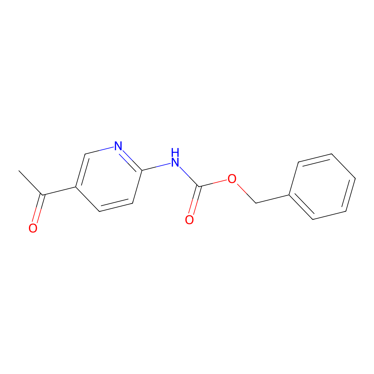 Benzyl (5-acetylpyridin-2-YL)carbamate molecular structure, CAS 207926-32-7