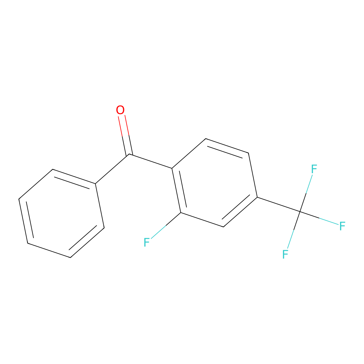 2-Fluoro-4-(trifluoromethyl)benzophenone molecular structure, CAS 207974-08-1