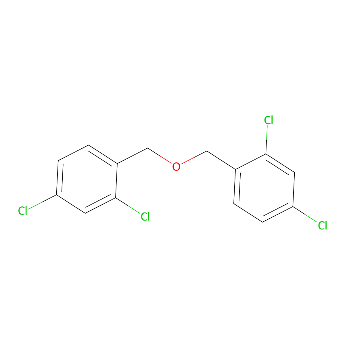 2,4-Dichloro-1-(((2,4-dichlorophenyl)methoxy)methyl)benzene molecular structure, CAS 207974-13-8