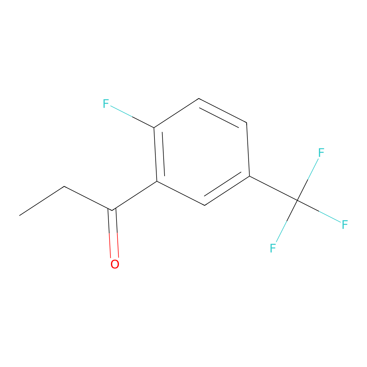 2-Fluoro-5-(trifluoromethyl)propiophenone molecular structure, CAS 207974-18-3