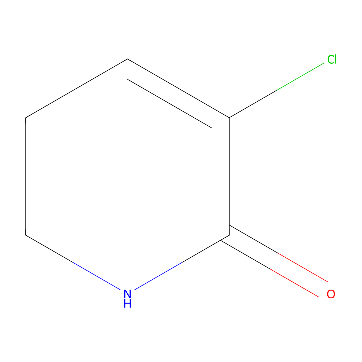 3-Chloro-5,6-dihydropyridin-2(1H)-one molecular structure, CAS 207976-92-9