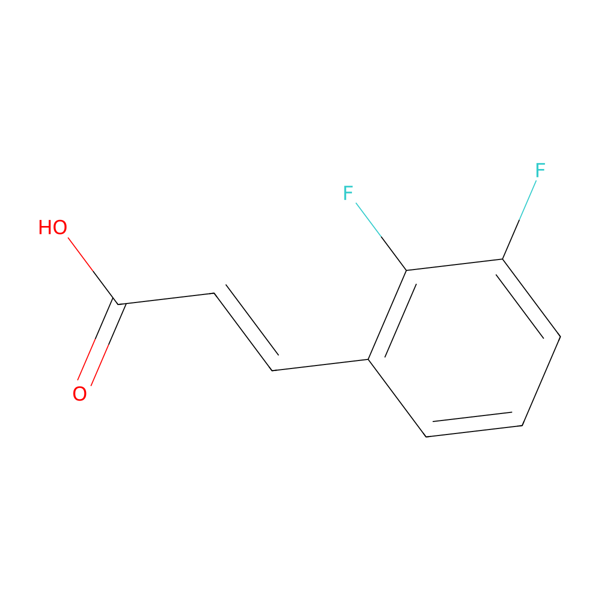 3-(2,3-Difluorophenyl)-2-propenoic acid molecular structure, CAS 207981-48-4