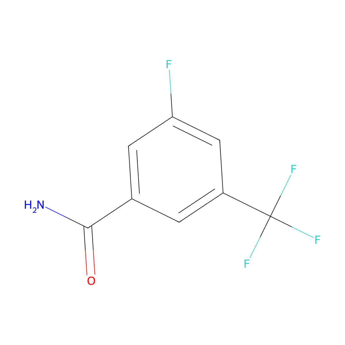 3-Fluoro-5-(trifluoromethyl)benzamide molecular structure, CAS 207986-20-7