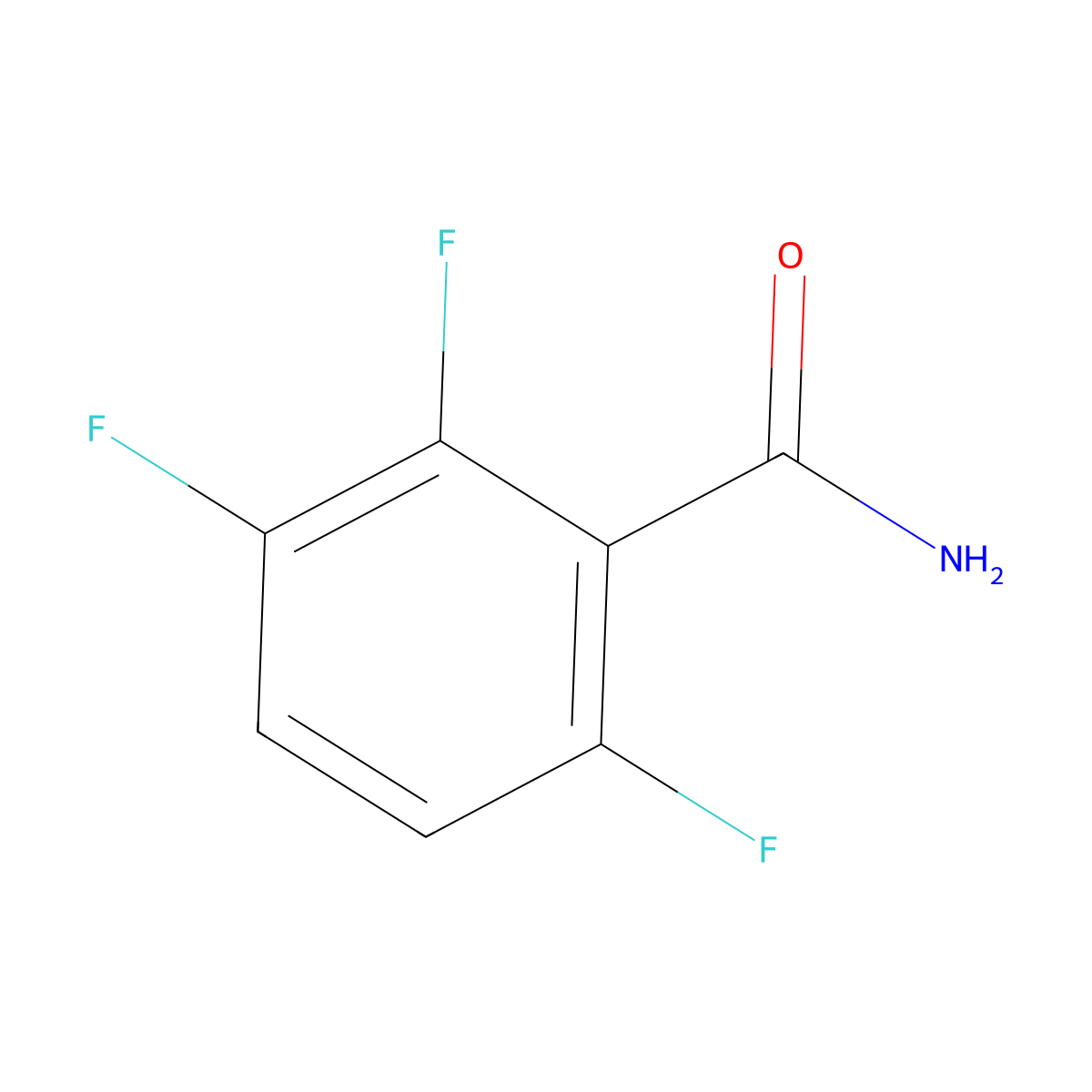 2,3,6-Trifluorobenzamide molecular structure, CAS 207986-22-9