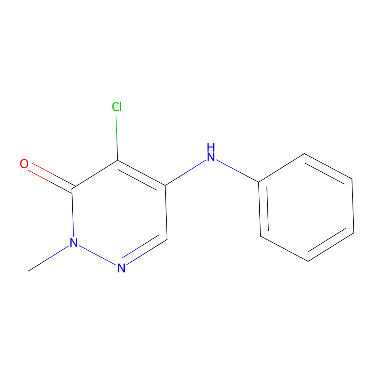 4-Chloro-2-methyl-5-(phenylamino)pyridazin-3(2H)-one molecular structure, CAS 2079881-02-8