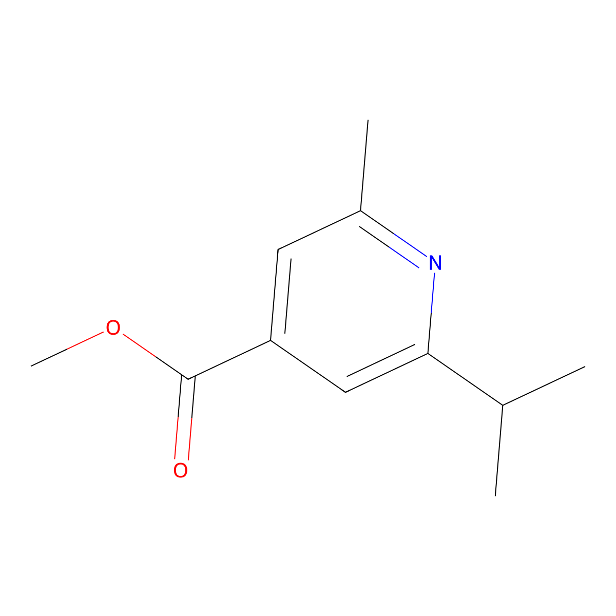 Methyl 2-isopropyl-6-methylisonicotinate molecular structure, CAS 2079925-74-7