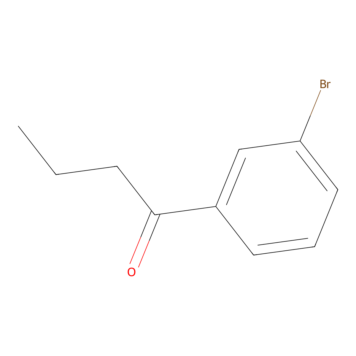 1-(3-Bromophenyl)butan-1-one molecular structure, CAS 207994-95-4