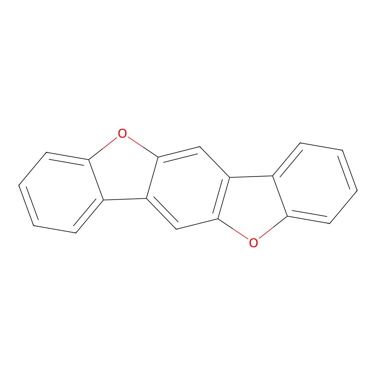 Benzo(1,2-b:4,5-b')bisbenzofuran molecular structure, CAS 208-37-7