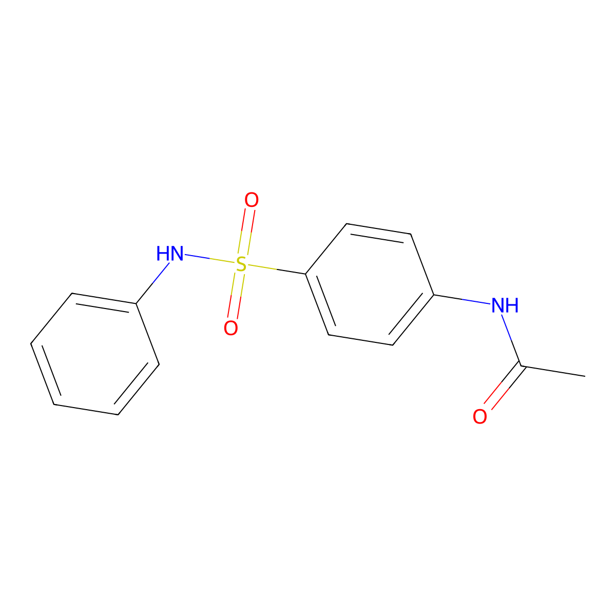 4-Acetamidobenzenesulfonanilide molecular structure, CAS 2080-33-3