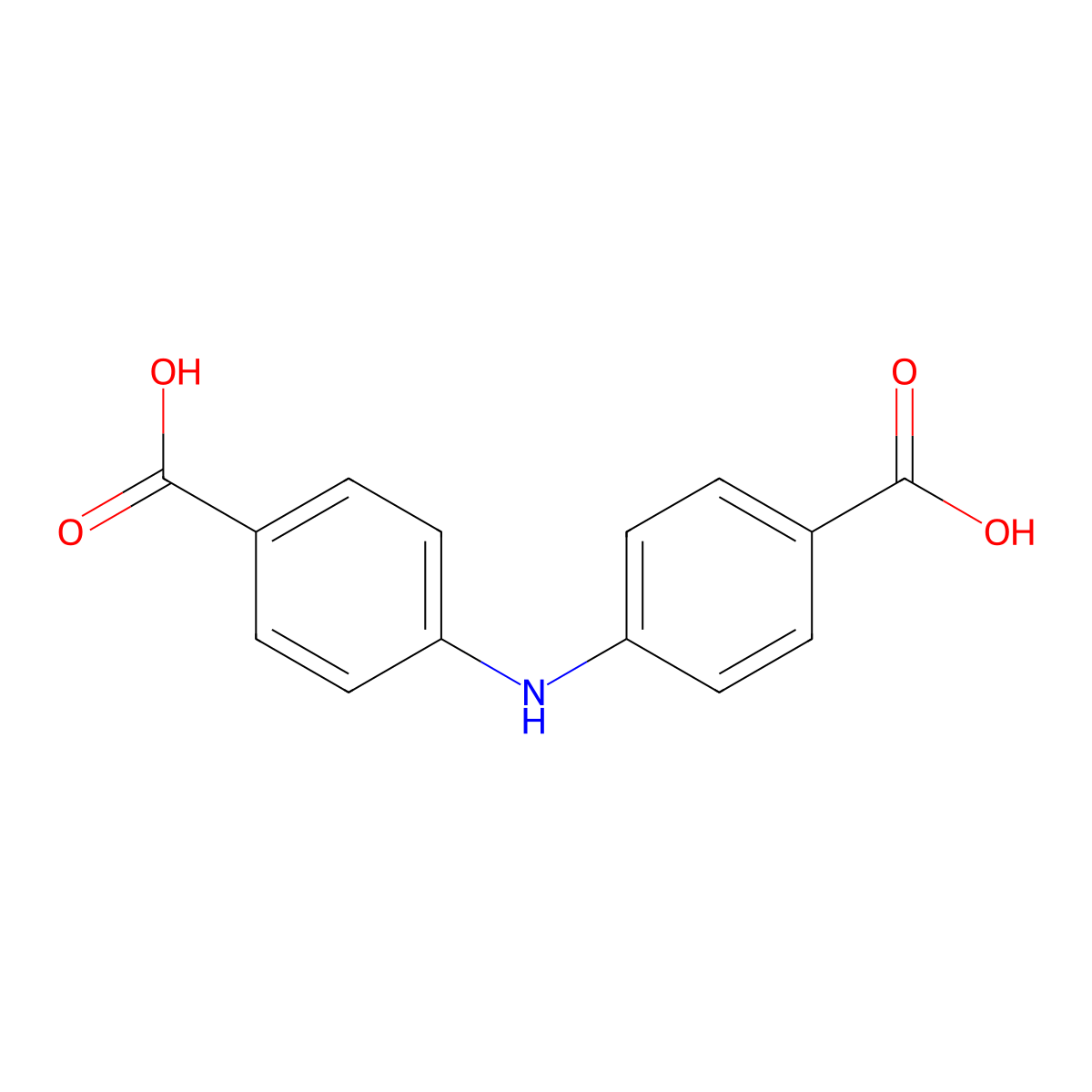 4,4'-Iminodibenzoic acid molecular structure, CAS 20800-00-4
