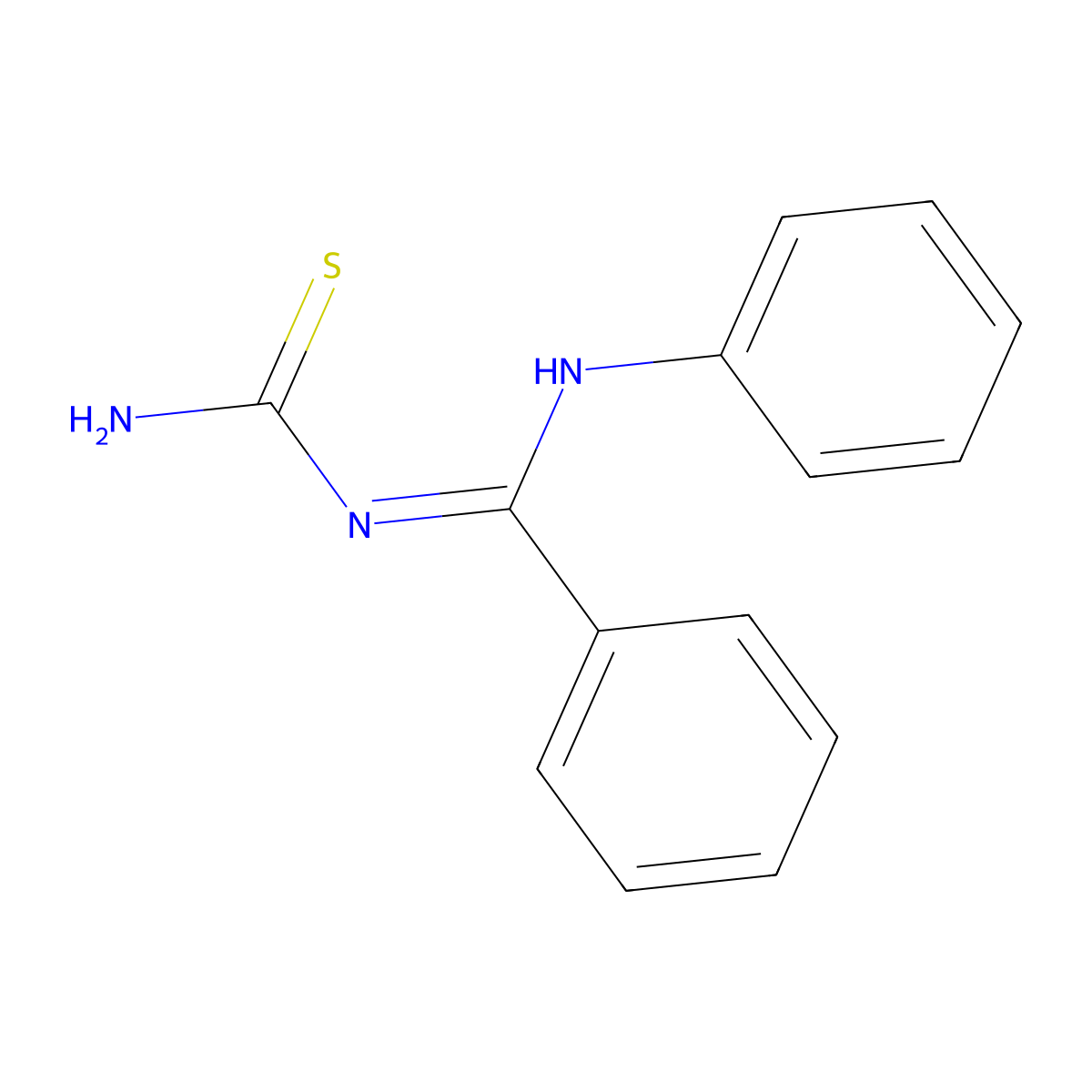 [(E)-phenyl(phenylimino)methyl]thiourea molecular structure, CAS 20800-33-3