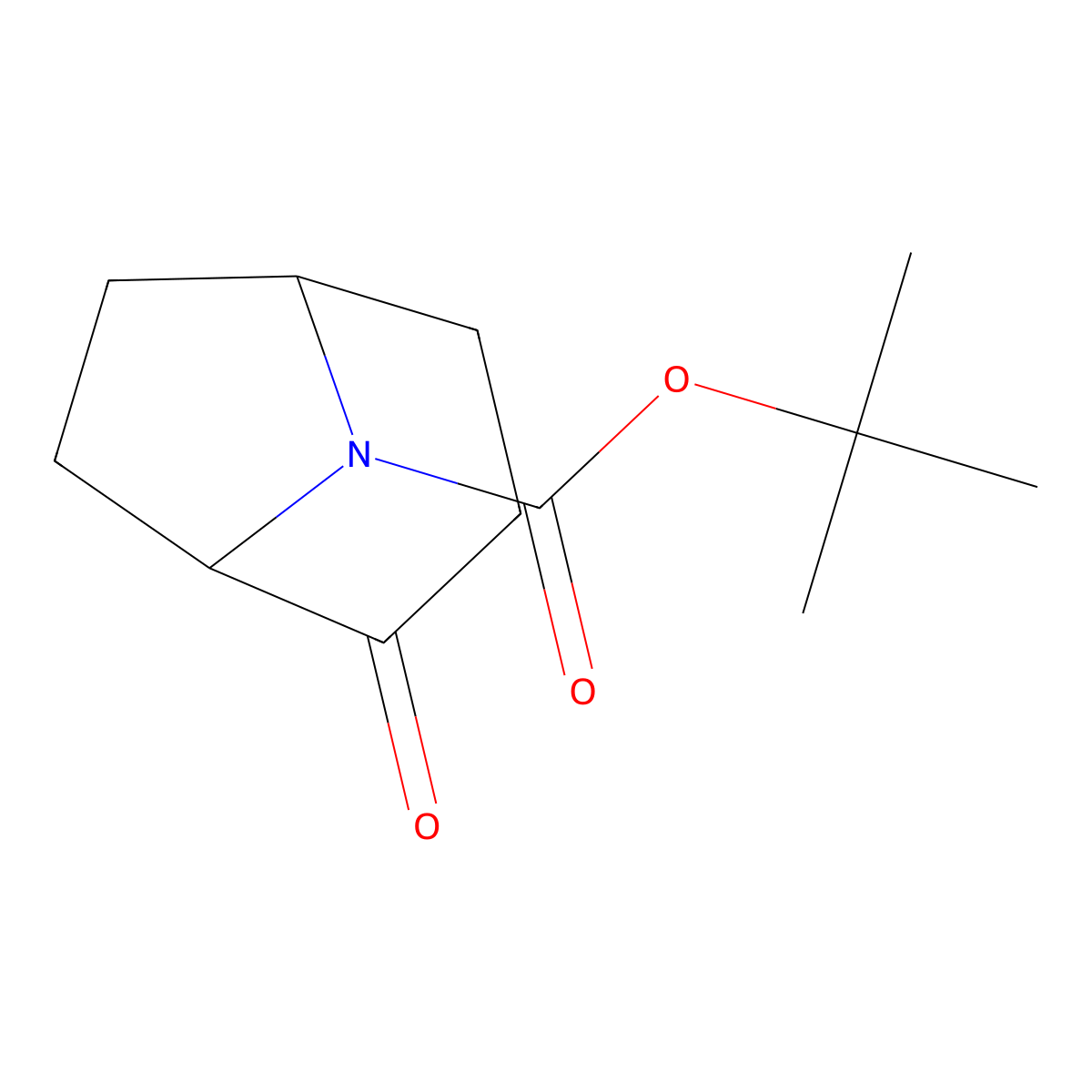 tert-butyl (1R,5S)-2-oxo-8-azabicyclo[3.2.1]octane-8-carboxylate molecular structure, CAS 208037-77-8