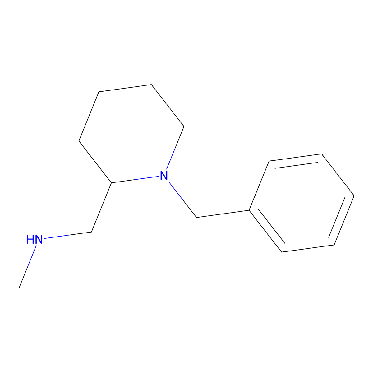 {[(2R)-1-benzylpiperidin-2-yl]methyl}(methyl)amine molecular structure, CAS 2080399-34-2