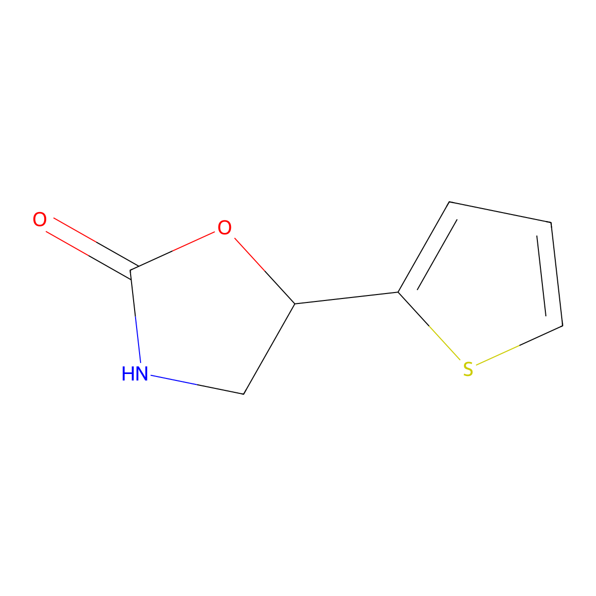 5-Thiophen-2-yl-oxazolidin-2-one molecular structure, CAS 20805-23-6