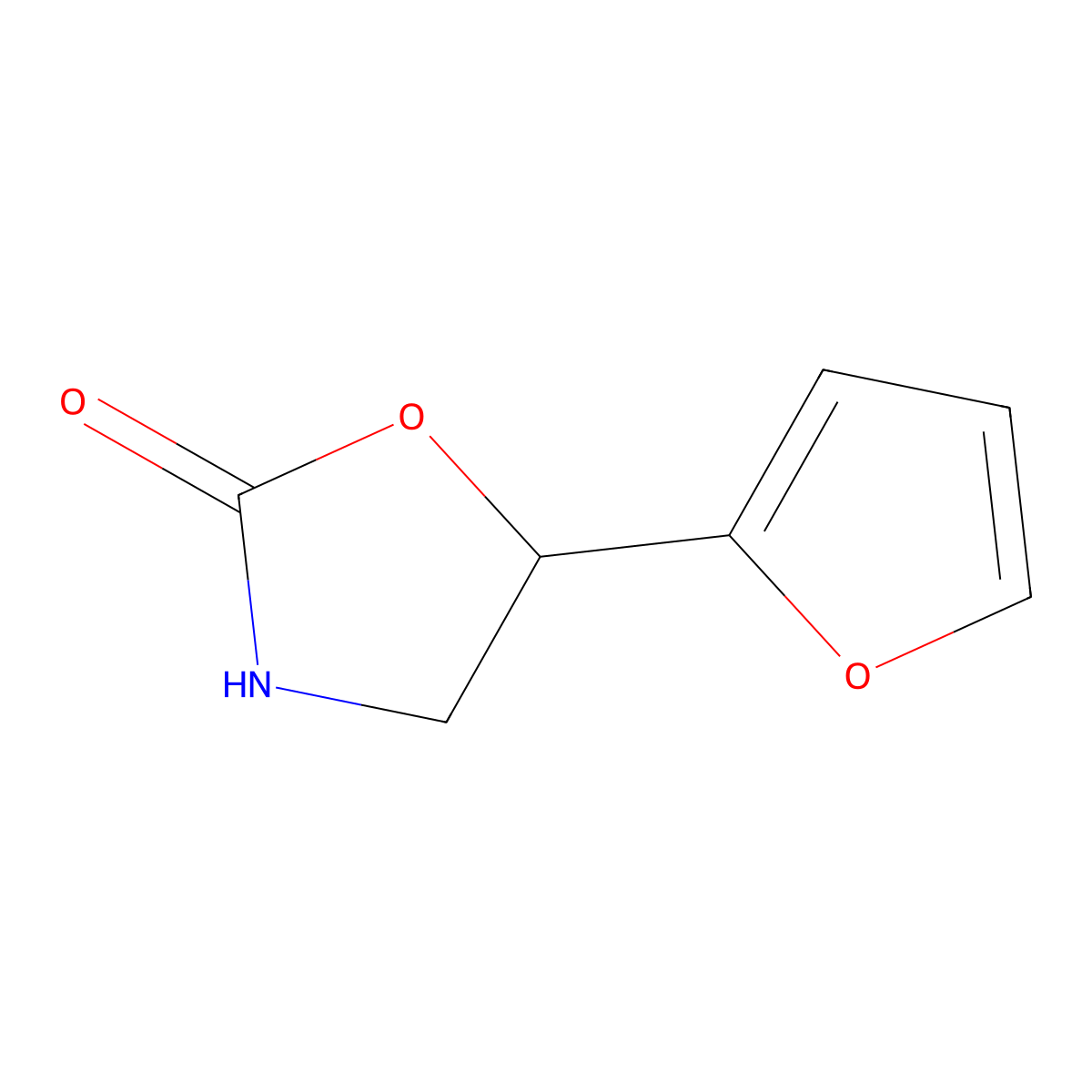 5-(Furan-2-yl)oxazolidin-2-one molecular structure, CAS 20805-25-8