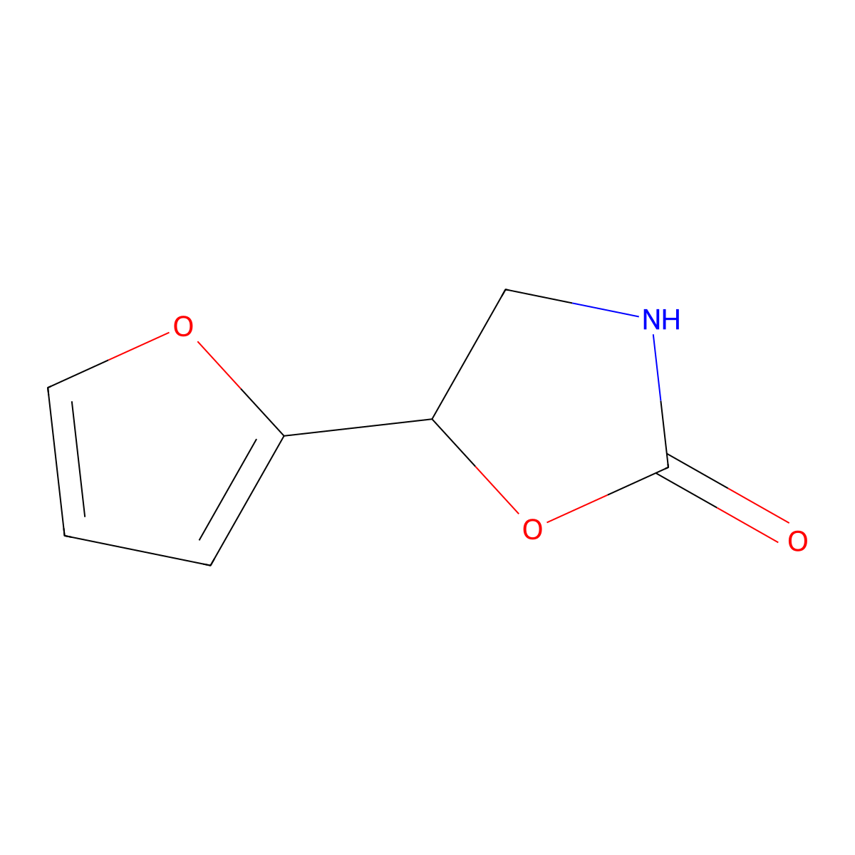 5-(Furan-2-yl)oxazolidin-2-one molecular structure, CAS 20805-25-8