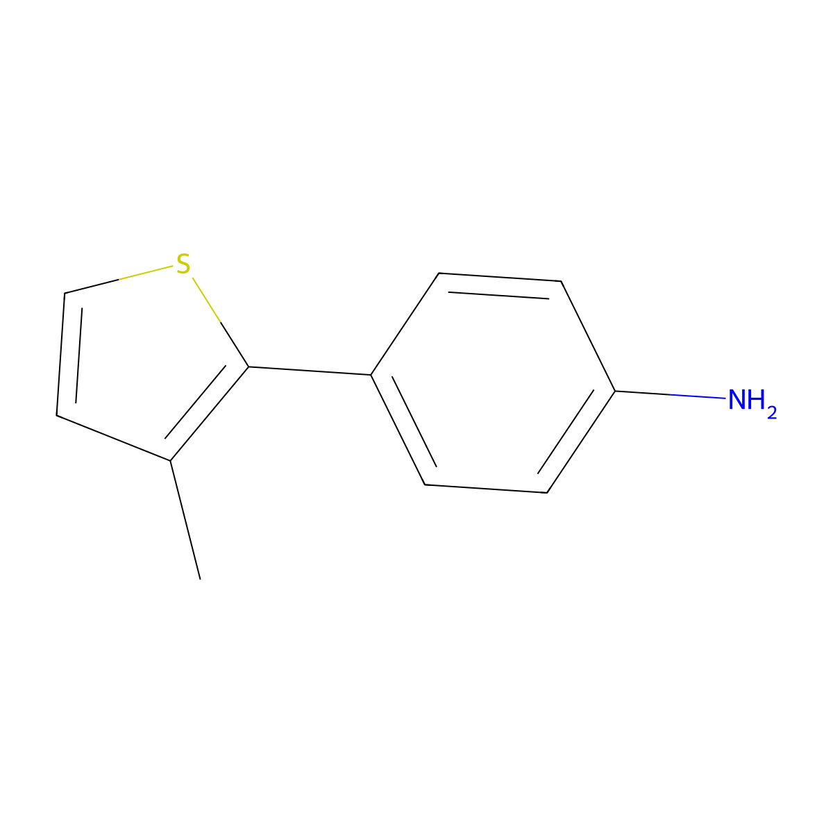 4-(3-Methyl-2-thienyl)benZenamine molecular structure, CAS 208053-20-7