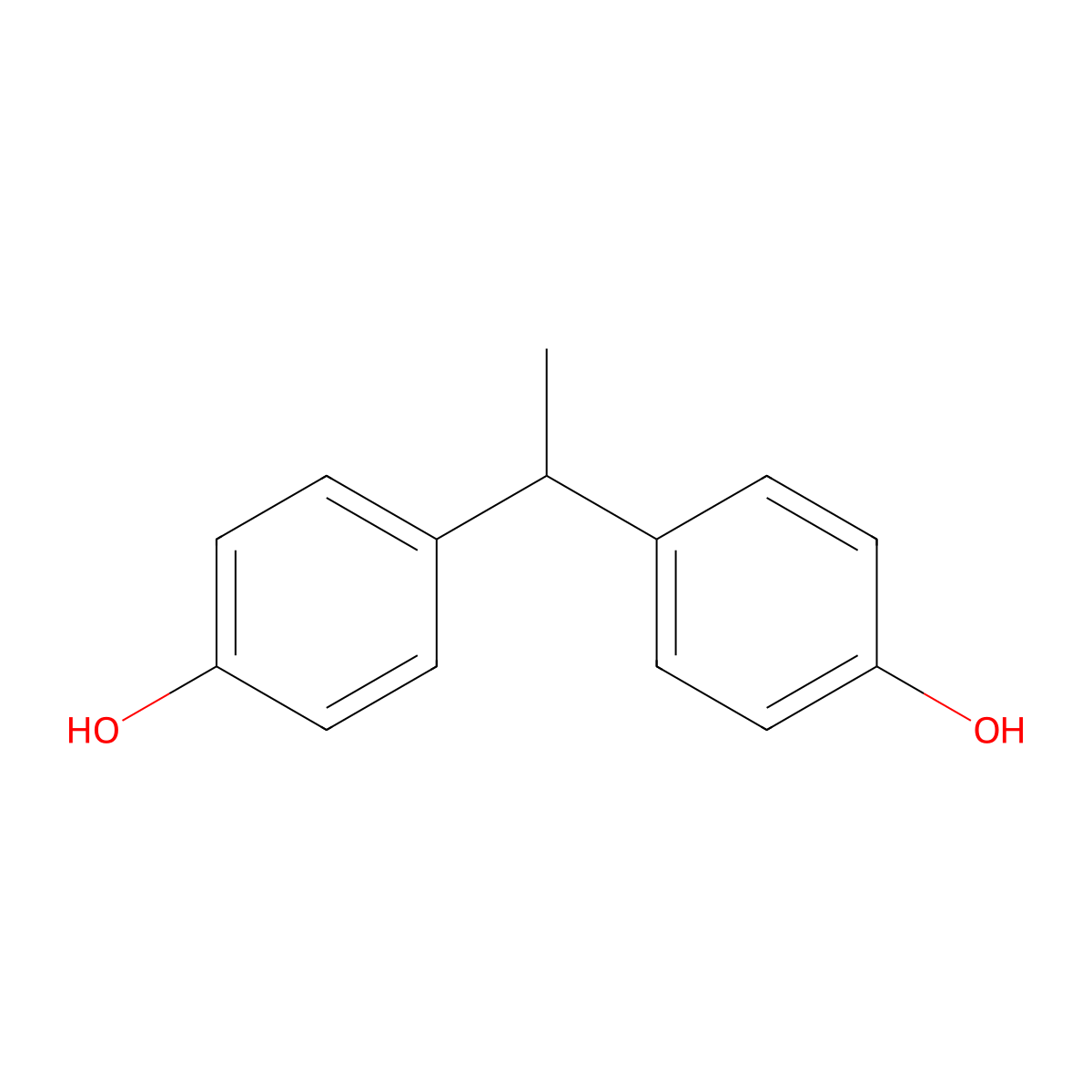 Bisphenol E molecular structure, CAS 2081-08-5