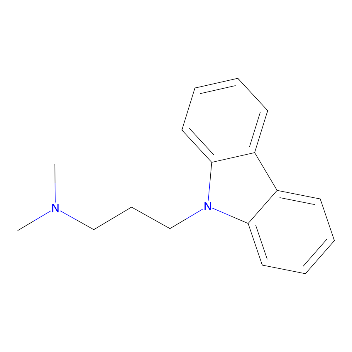 Carbazole, 9-(3-(dimethylamino)propyl)- molecular structure, CAS 20811-26-1