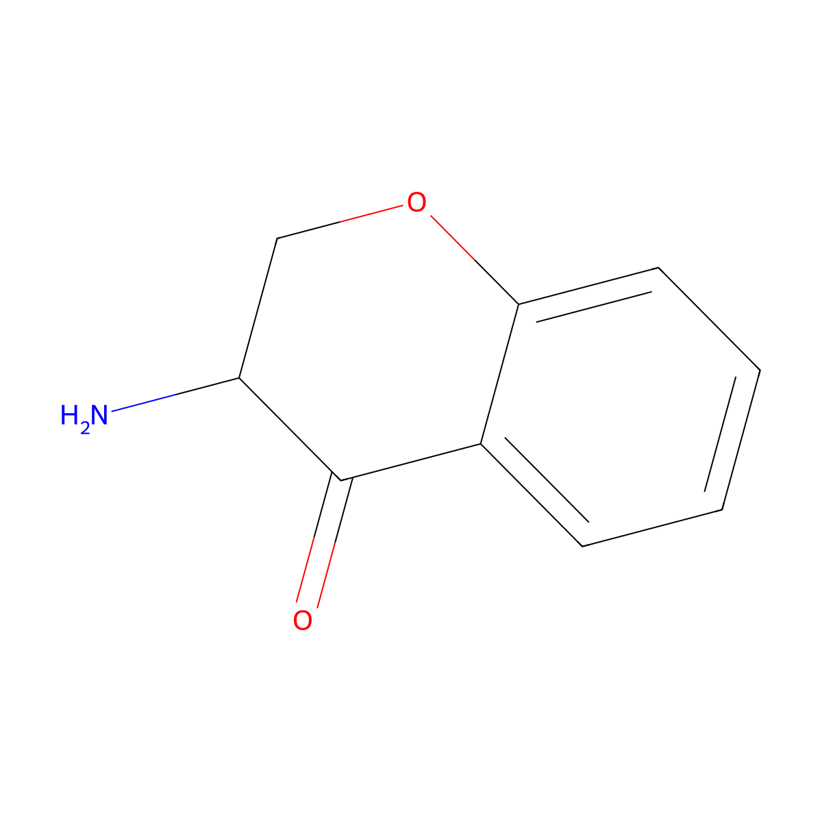 3-Aminochroman-4-one molecular structure, CAS 20811-42-1