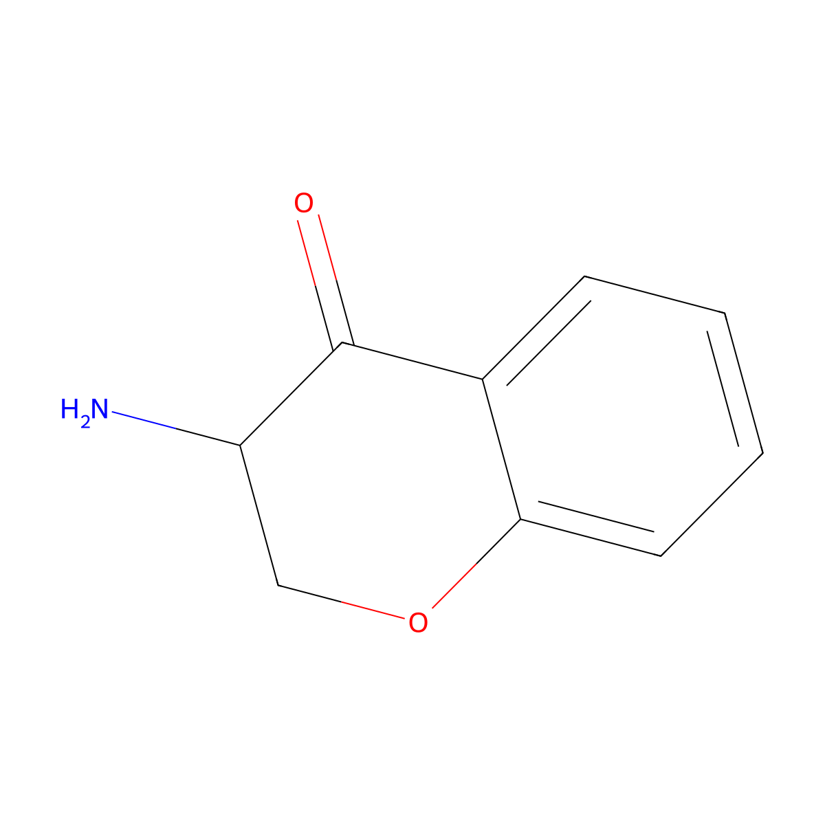3-Aminochroman-4-one molecular structure, CAS 20811-42-1