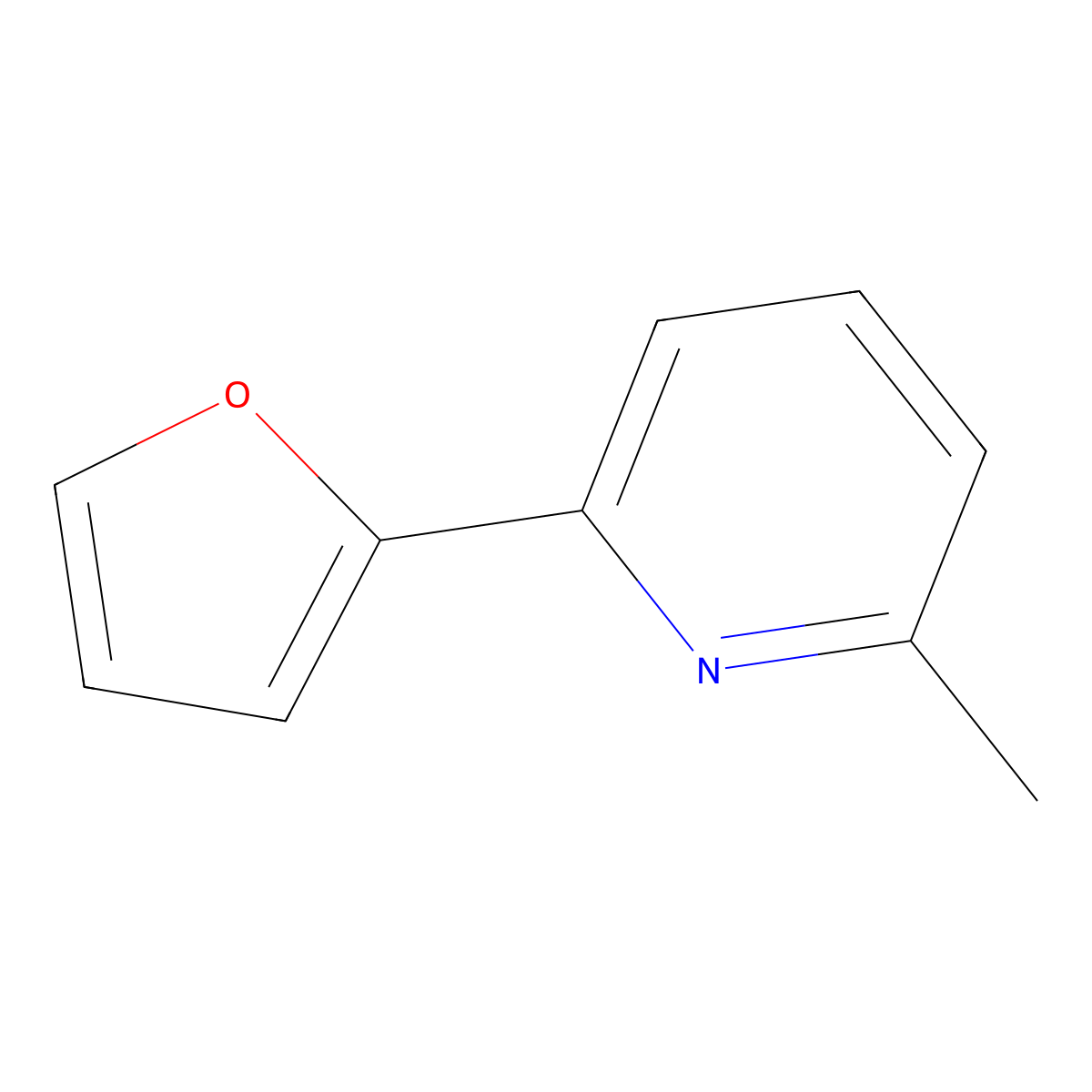 2-(2-Furanyl)-6-methylpyridine molecular structure, CAS 208110-84-3