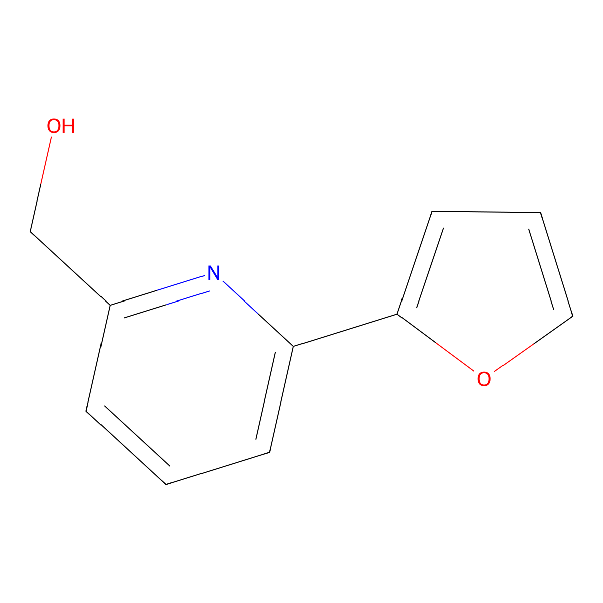 6-(Furan-2-yl)pyridine-2-methanol molecular structure, CAS 208110-87-6