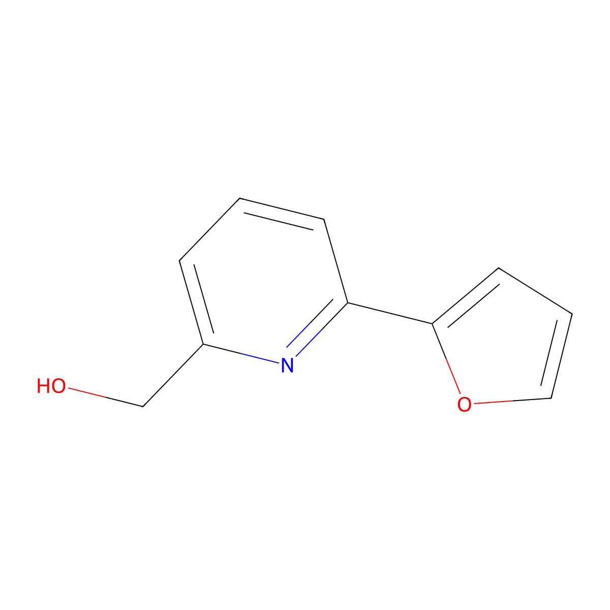 6-(Furan-2-yl)pyridine-2-methanol molecular structure, CAS 208110-87-6