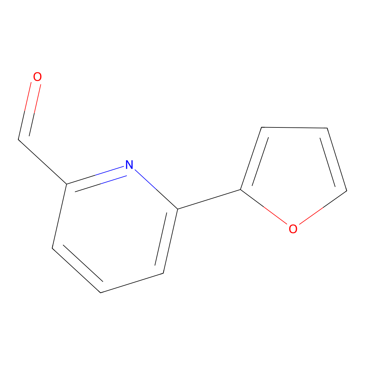 6-(Furan-2-YL)picolinaldehyde molecular structure, CAS 208110-88-7