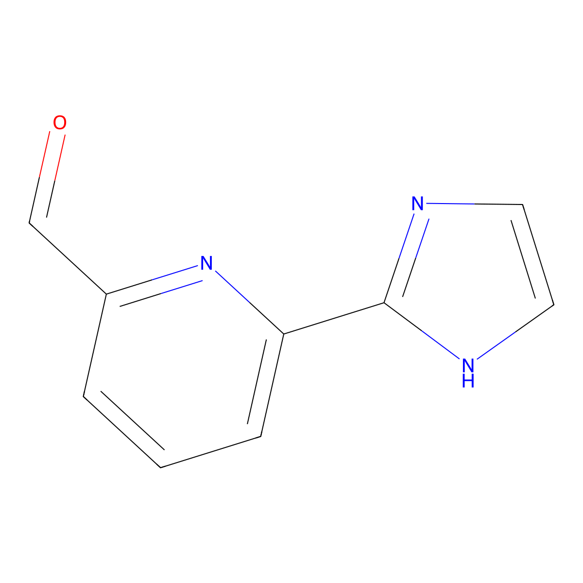 6-(1H-Imidazol-2-yl)picolinaldehyde molecular structure, CAS 208111-07-3