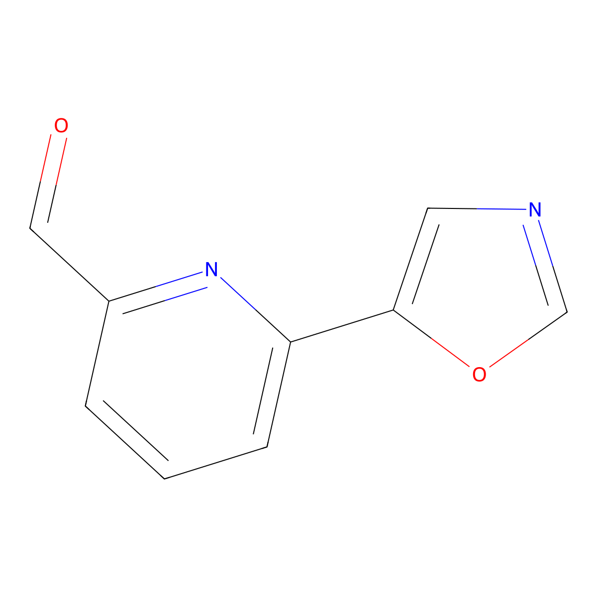 6-(Oxazol-5-yl)pyridine-2-carboxaldehyde molecular structure, CAS 208111-21-1