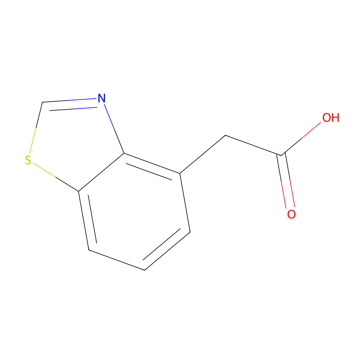 4-Benzothiazoleacetic acid molecular structure, CAS 208117-17-3