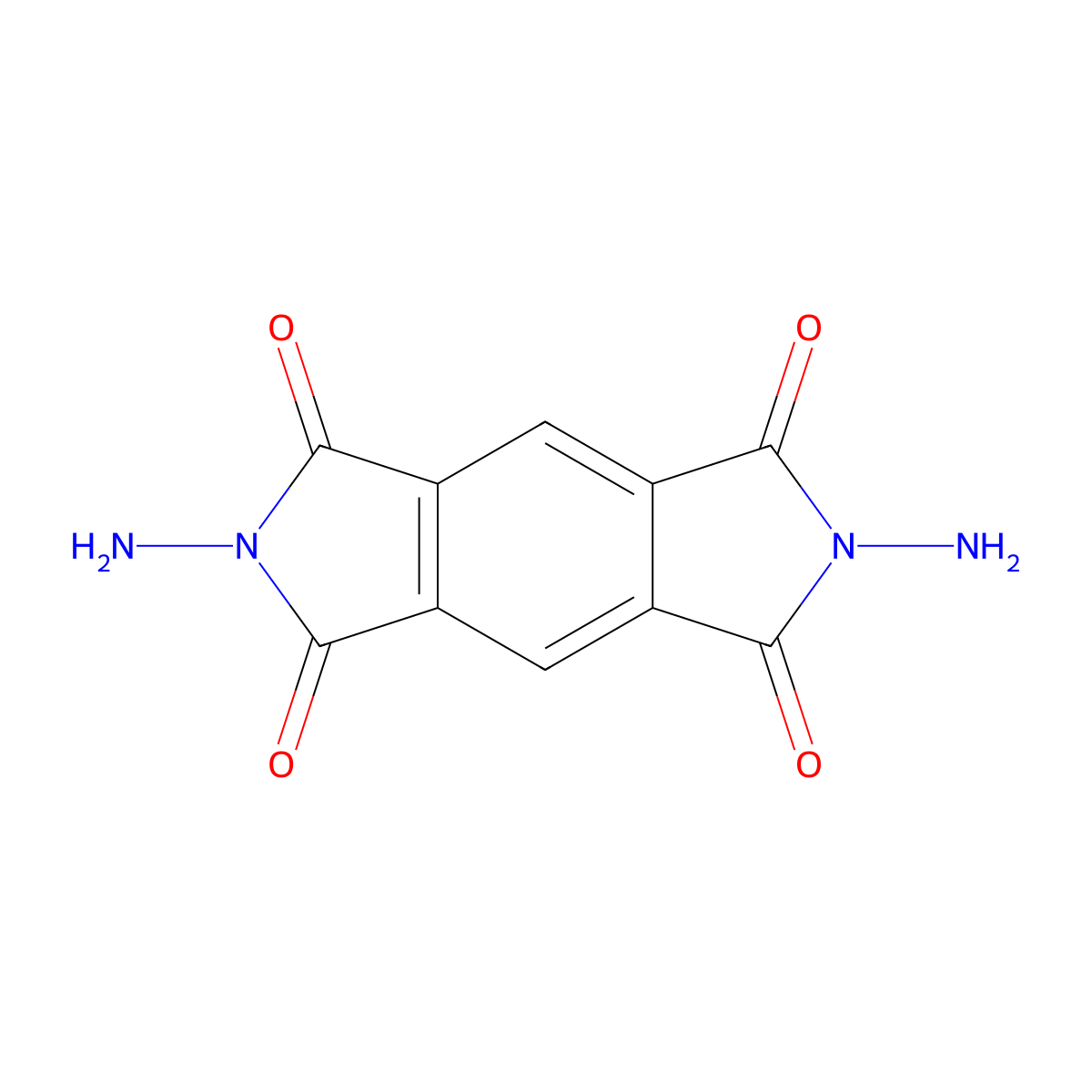 2,6-Diaminopyrrolo[3,4-f]isoindole-1,3,5,7(2H,6H)-tetraone molecular structure, CAS 20814-59-9