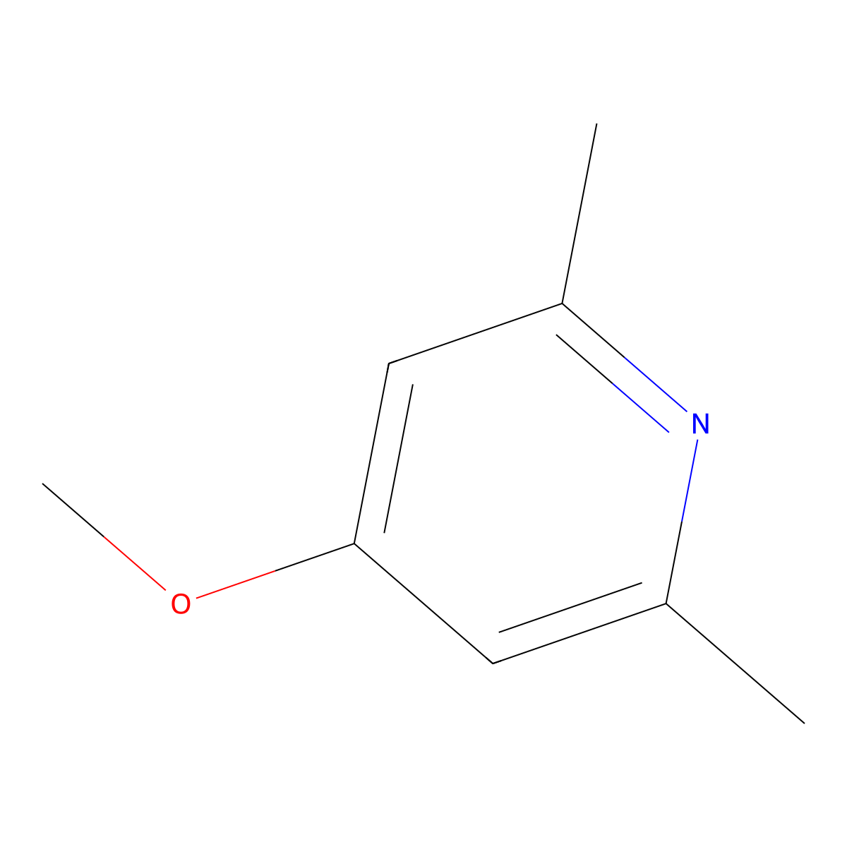4-Methoxy-2,6-dimethylpyridine molecular structure, CAS 20815-02-5