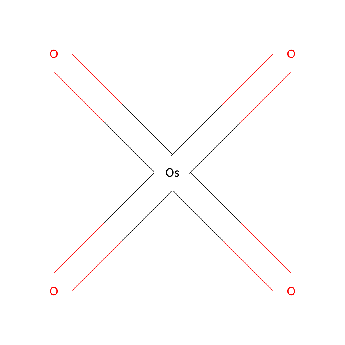 Osmium Tetroxide molecular structure, CAS 20816-12-0