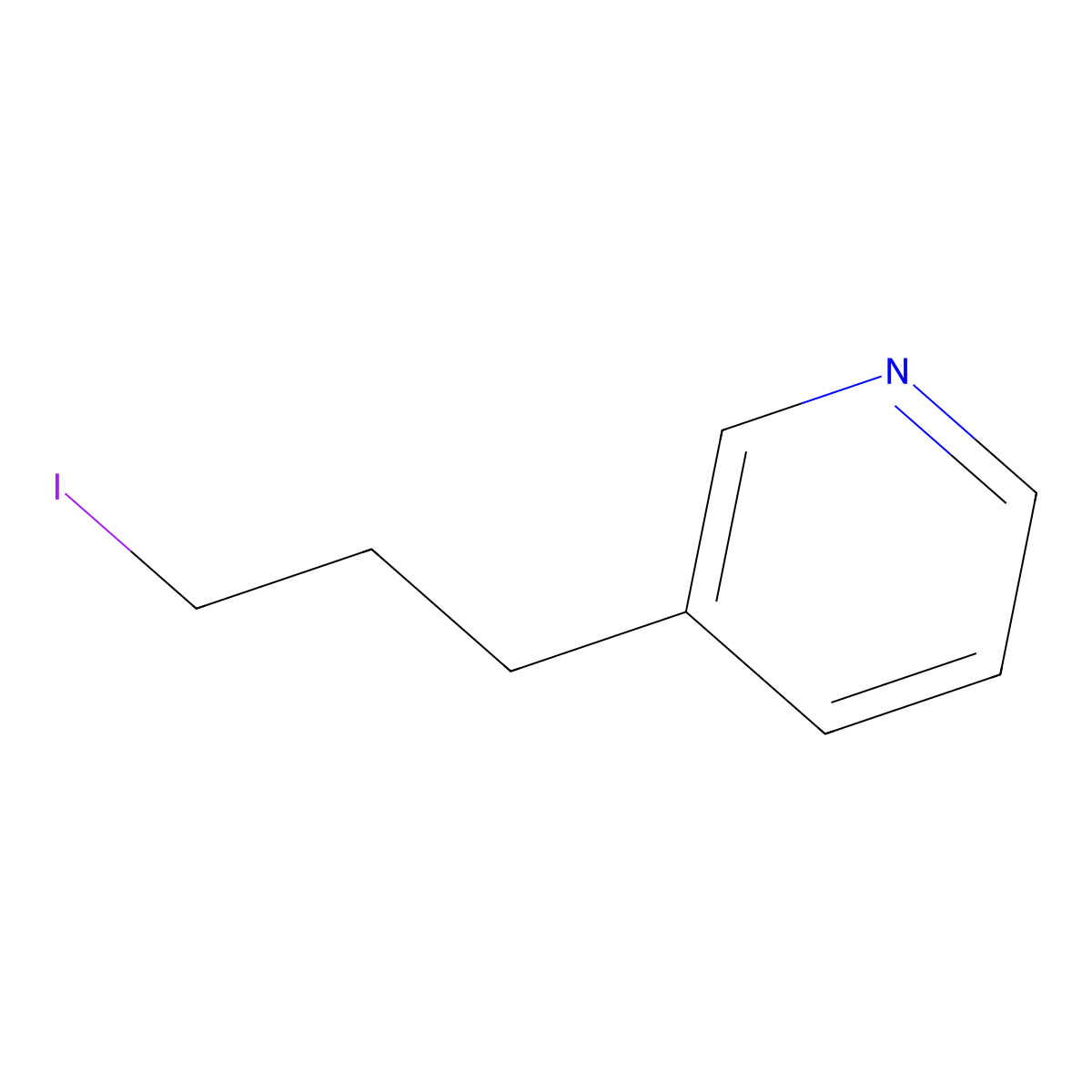 3-(3-Iodopropyl)pyridine molecular structure, CAS 208167-84-4