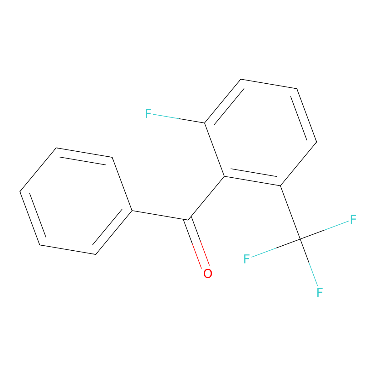 2-Fluoro-6-(trifluoromethyl)benzophenone molecular structure, CAS 208173-18-6