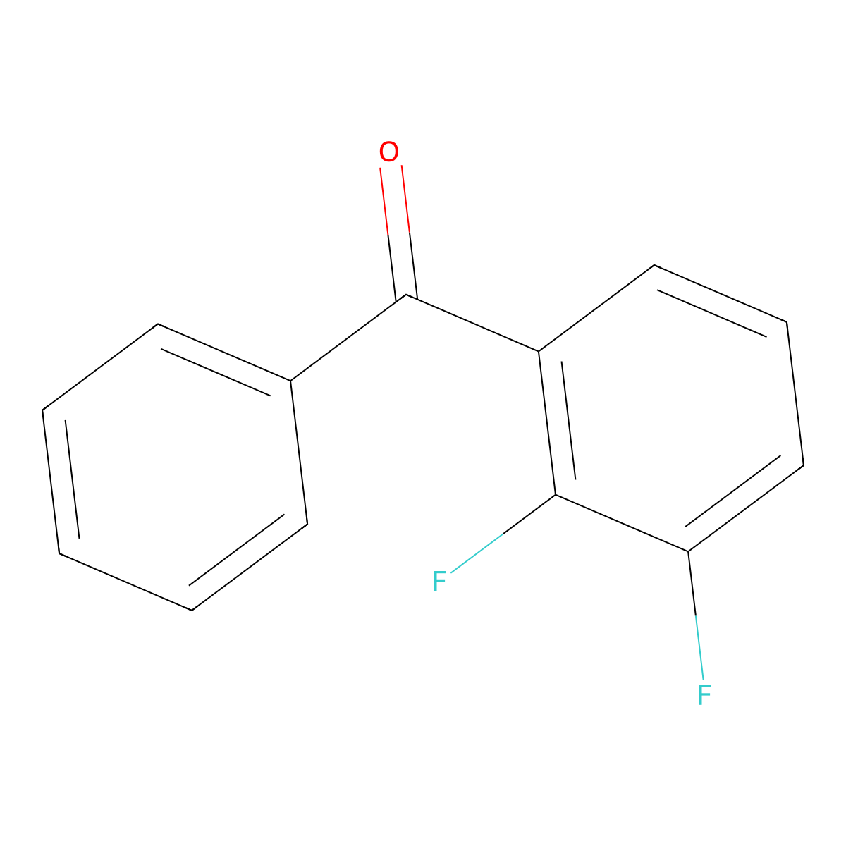 2,3-Difluorobenzophenone molecular structure, CAS 208173-20-0