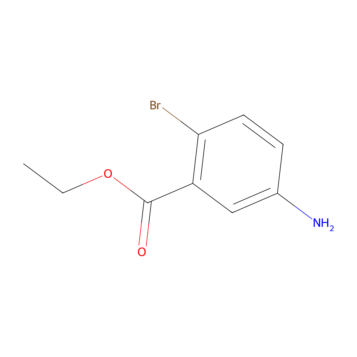 Ethyl 5-Amino-2-bromobenzoate molecular structure, CAS 208176-32-3