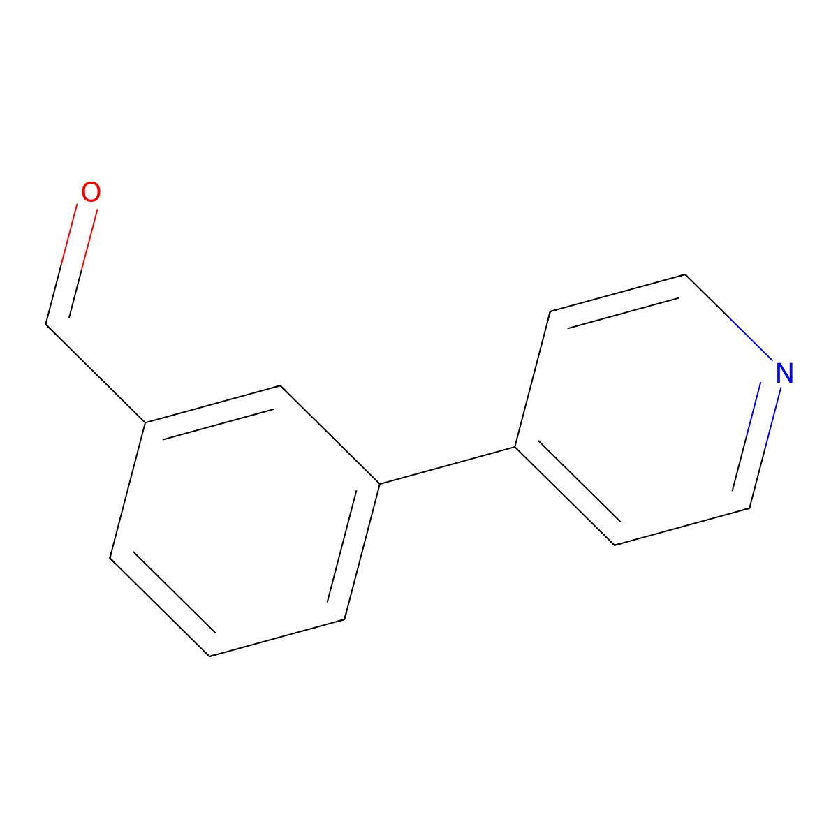 3-(Pyridin-4-yl)benzaldehyde molecular structure, CAS 208190-04-9
