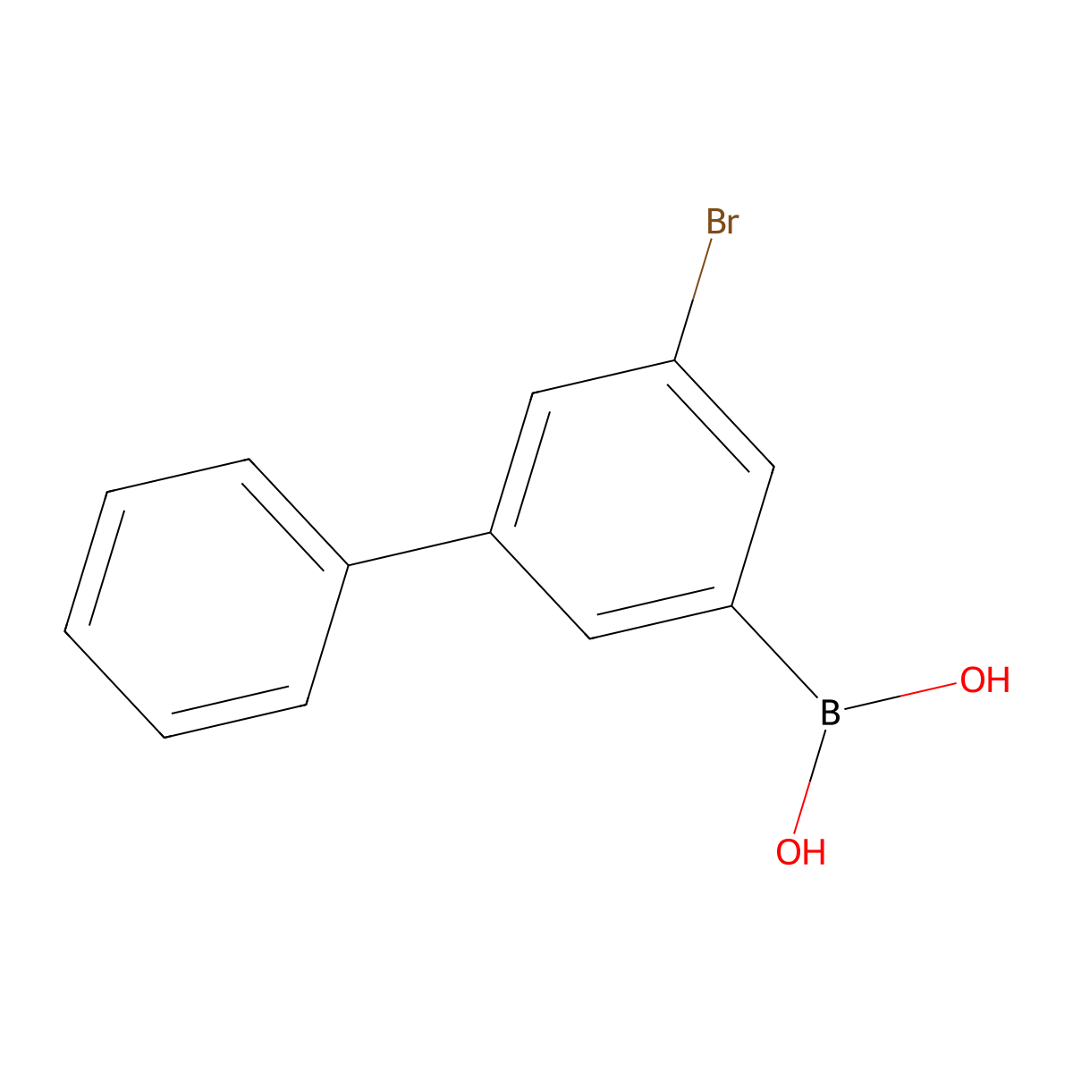 (5-Bromo-[1,1'-biphenyl]-3-yl)boronic acid molecular structure, CAS 2081938-84-1