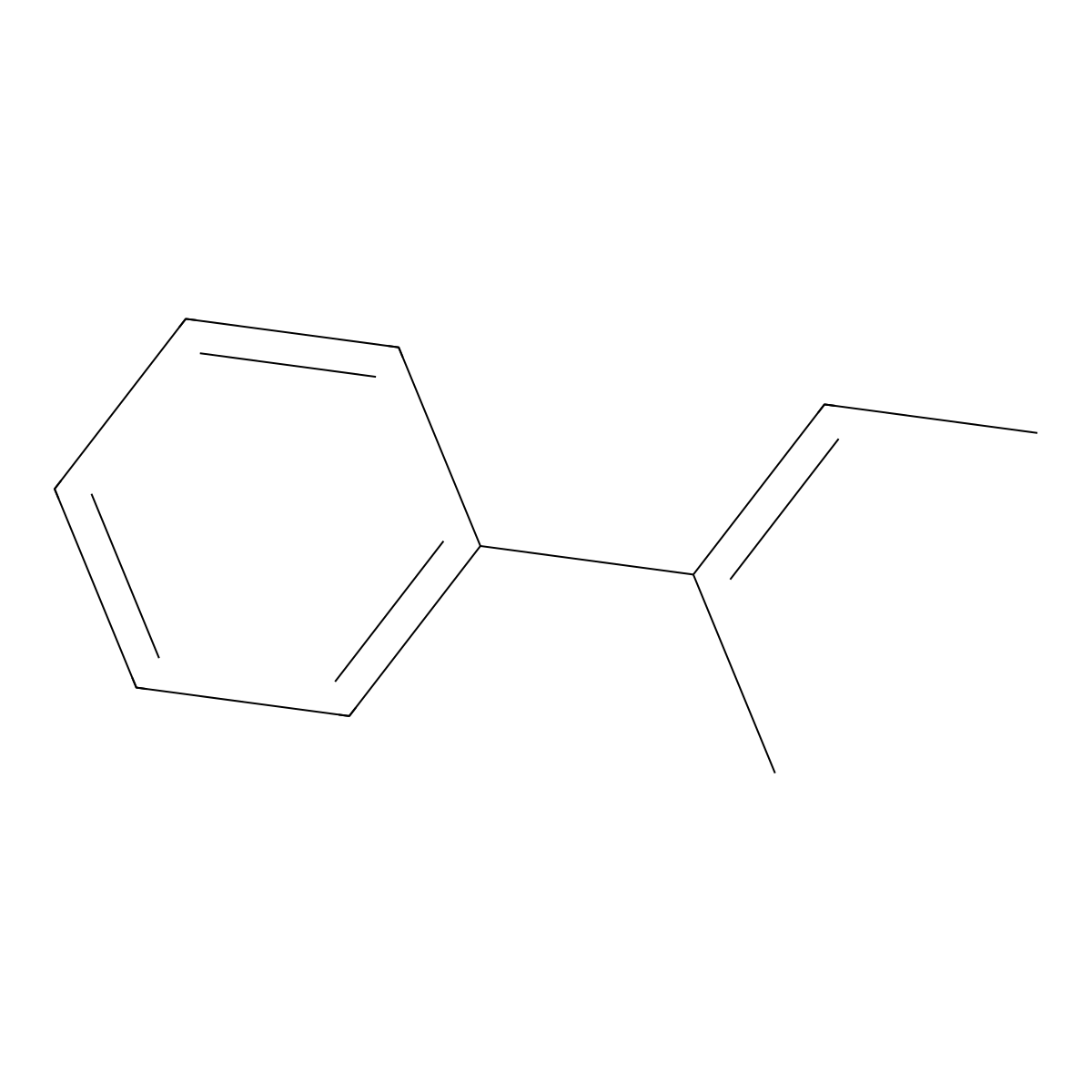 (1-Methyl-1-propen-1-yl)benzene molecular structure, CAS 2082-61-3
